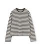 Beulaunyadeu Waist-Cut Long Sleeve, Olive Stripe