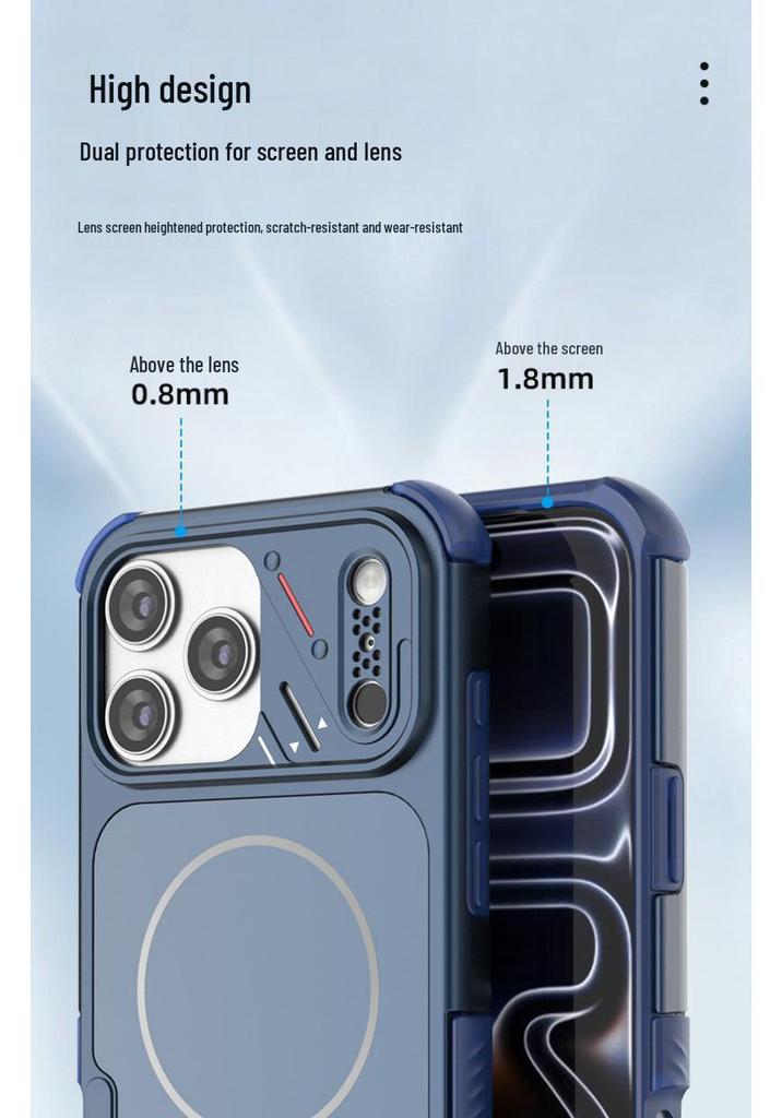 Magnetic Anti-Drop Phone Case for iPhone 13-17 Pro Max