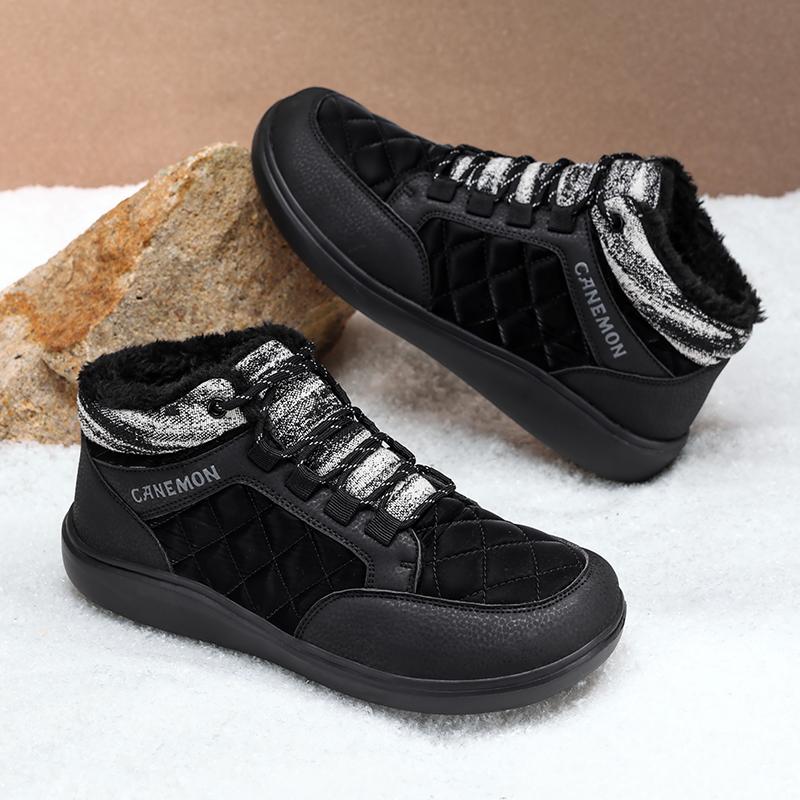 TUINANLE Winter Thick Bottom Plush Fur Snow shoes Warm Cotton Shoes Women's Casual Lace Up Keep Warm sneakers