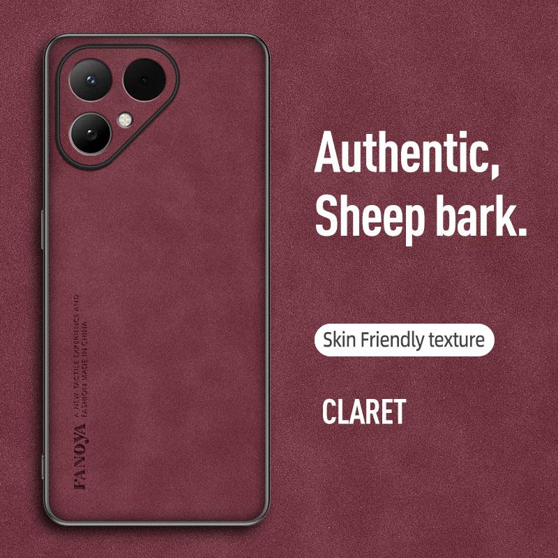 

EUCAGR Case For Tecno Pova Curve 2 Sheepskin PU Leather Back Protection Anti-drop Cover For Tecno Pova Curve2 Protection Funda Tecno Pova Curve 2 червоний