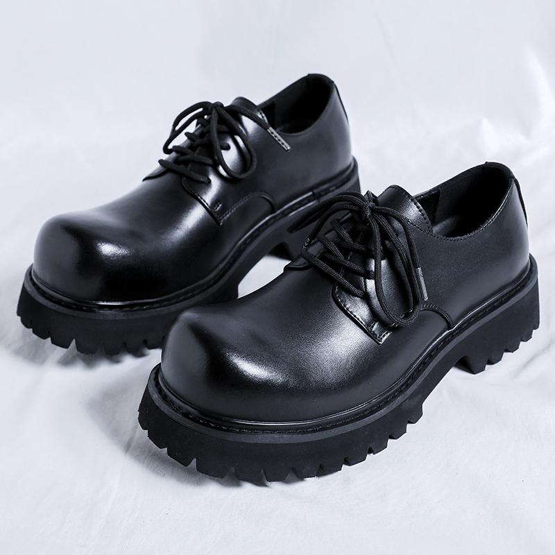 FashionSpring Мужская платформа Breathe Small Leather Shoes Новая модная тенденция — фото 5