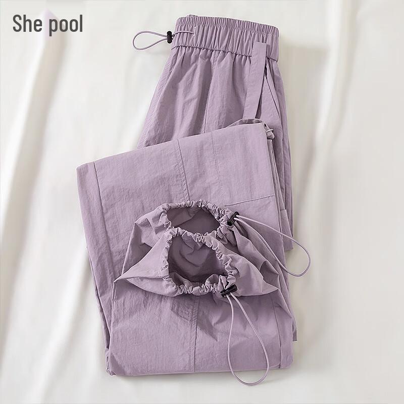 

Taichi Women s Sweet-Cool Elastic Waist Cargo Pants with Drawstring Cuffs M