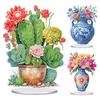 2D Flat Print Vase DIY Table Top Diamond Painting Ornament Kits Diamond Painting Desktop Decorations Bedroom Table Decoration
