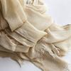 Big Size Crepe Shawl Cotton Plain Headscarf New Women Hijab Scarf