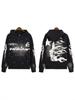 American Retro Hip-Hop Youth Fashion Casual Loose Fit Letter Print Hoodie Less