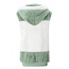 Women's Fashionable  Plush Zipper Pocket Hooded Sleeveless Loose Warm Vest Jacket
