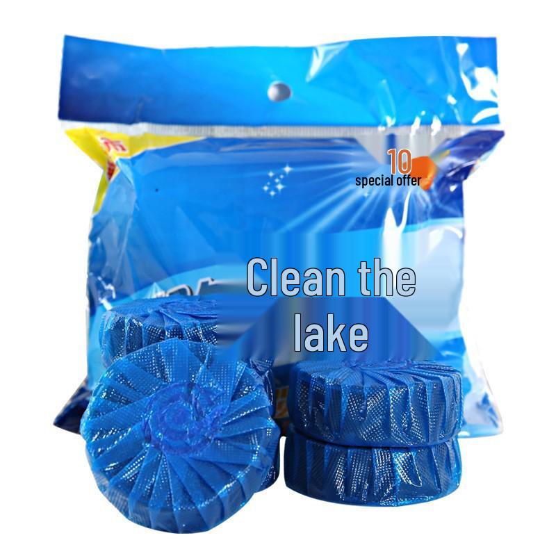 Toilet Bowl Cleaner with Jasmine Fragrance - Blue Bubble Cleaning Block