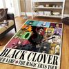 Name Custom Black Clover Carpet for Living Room Bedroom Home Decor Cool Cinema Style Play Floor Mat -HE2