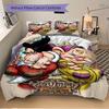 3pcs Grumpy & Dopey Printed Quilt Set Soft and Comfortable Quilt Cover for Bedroom, Guest Room W058