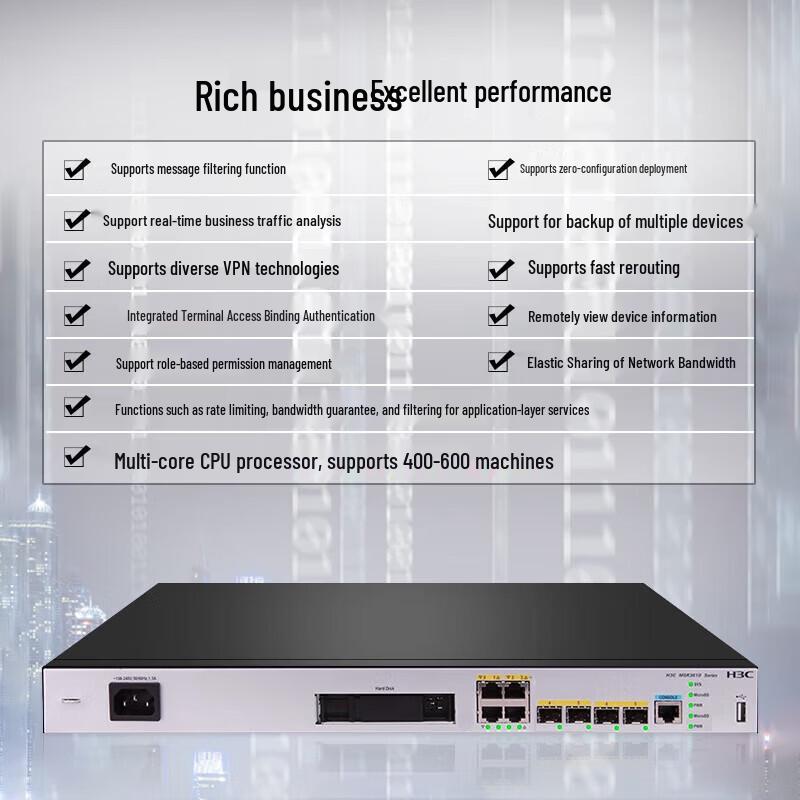 H3C MSR3610-XS Enterprise Gigabit Multi-WAN VPN Router (CN version)