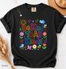 Be Kind To All Kinds Shirt, Comfort Colors Inclusion Tee, Teacher Kindness Shirt, Mental Health Bee Flower Graphic T-Shirt