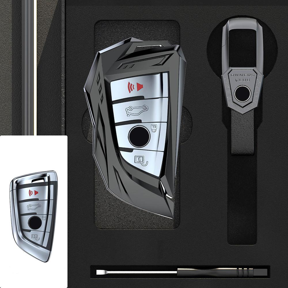 Zinc Alloy Auto Key Fob Cover Case Fit For Bmw X1 X3 X4 X5 F15 X6 F16 G30 7 Series G11 F48 F39 520 525 F30 118I 218I 320I Auto Auto Accessories