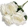 Silk Rose Artificial Flowers Bouquet Wedding Decor Home Photography Floral Prop