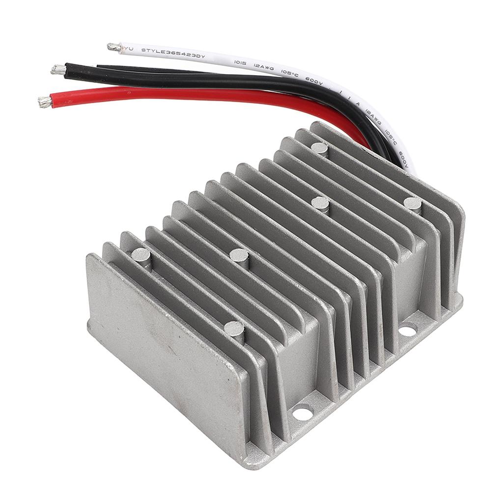 DC Voltage Reducer Converter DC 8V‑40V to 13.8V 25A 345W IP68 Waterproof Regulator Transformer Module for Car Ship