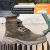 High Work Boots with Steel Toe Cap Industrial Construction Waterproof Non-slip Work Shoes Lightweight Winter Boots Safety Shoes
