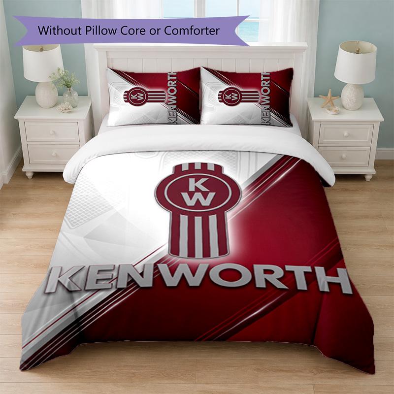 Set Biancheria da Letto Kenworth Stampa 3 Pezzi Copripiumino con Due Federe Biancheria da Letto Morbida per Camera da Letto Domestica