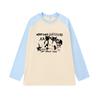 Women's T‑Shirt Raglan Sleeve Color Block Top Loose Fit 100% Cotton Casual Plus Size Short Long Sleeve For Summer Autumn