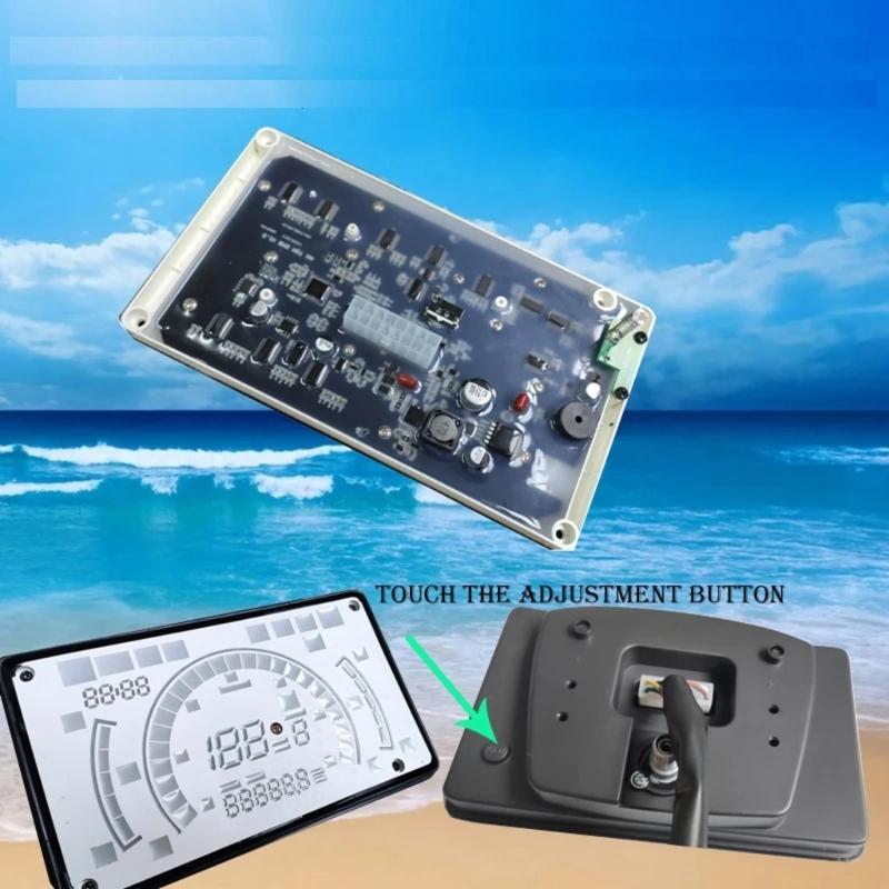 Universeller Motorrad-Tachometer Digitaler Geschwindigkeitsmesser Drehzahlmesser Armaturenbrett Instrumententafel Meter für EX5 Dream/EX5 Ipowed