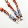 23cm Color Block Knotted Detachable Phone & Camera Lanyard - Anti-lost Short Woven Strap