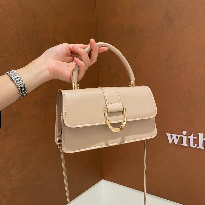 2025 New Design Pu Material Fabric Portable Oblique Span Bag New Women's Bag Trendy Versatile Simple Shoulder Bag