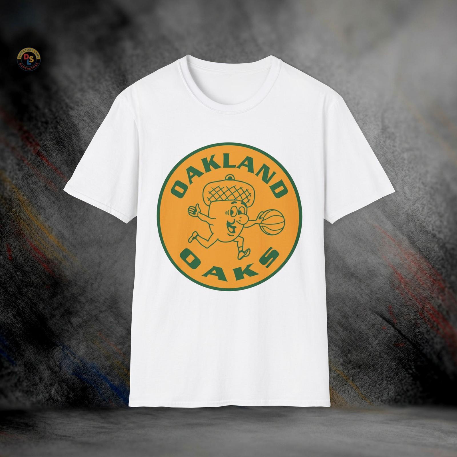 Oakland Oaks Defunct Retro Basketball T-Shirt | Softstyle Tee XXXXL