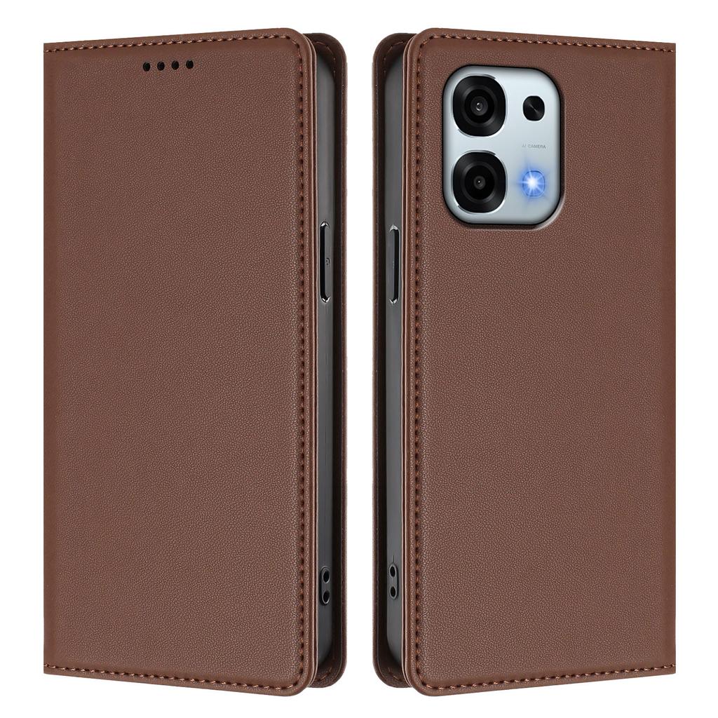 For Oppo A6 5G Leather Wallet Case Magnetic Closure RFID Blocking Phone Cover