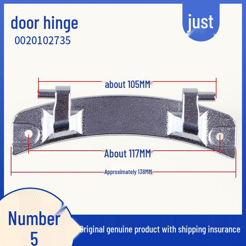 Compatible Parts for Midea Little Swan Front Load Washer: Door Hook, Hinge, Buckle, and Switch