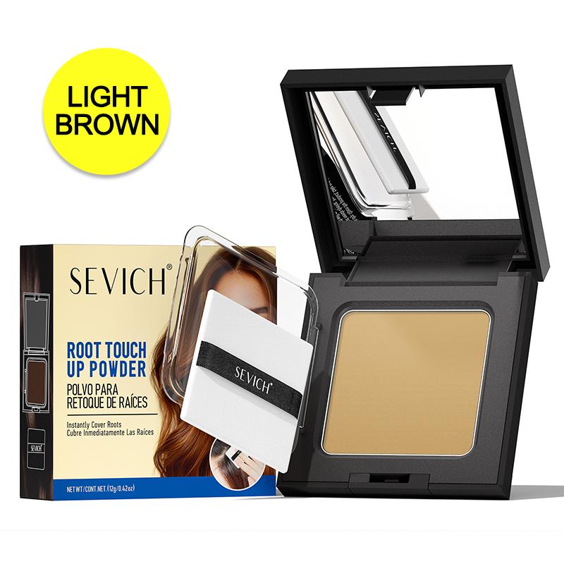 SEVICH 12g Magical Fluffy Hairline Powder Hair Line Shadow Hair Concealer Root Cover Up Gray Coverage Unisex Instantly Black/Dark Brown/Coffee