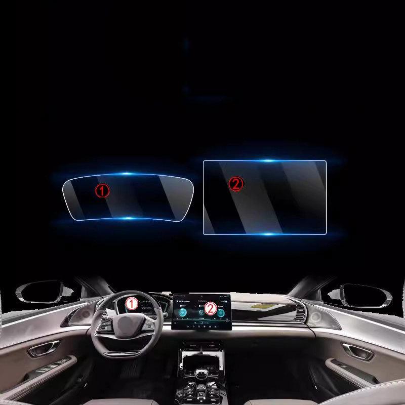 For BYD TANG EV    12.8 Inch 15.6 Inch Car GPS Navigation Screen Tempered Glass Protective Film Car Interior