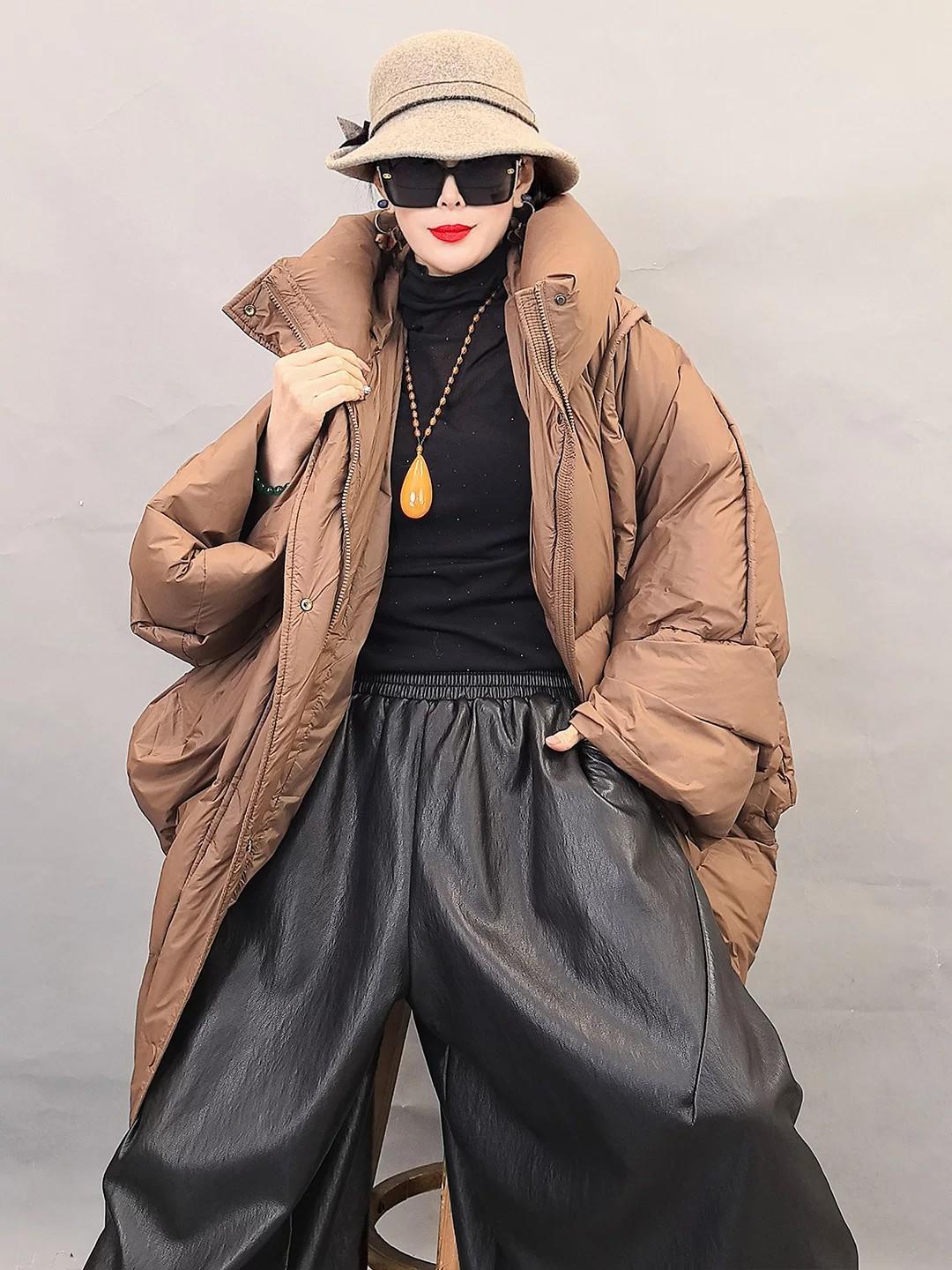 2026 Women`s Thickened Hooded Long Down