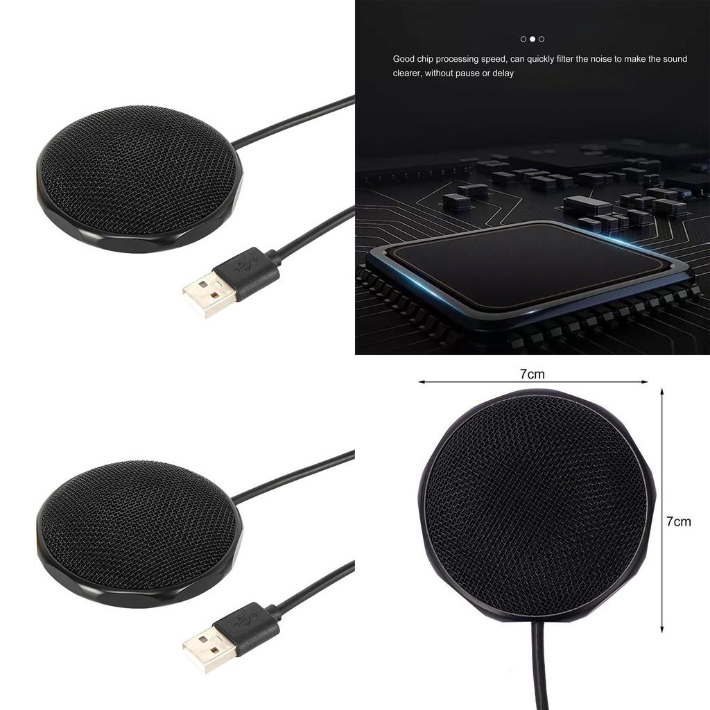 Usb Microphone 360 Degree Omnidirectional Design For Remote Office And Meetings