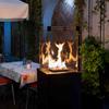 Patio Gas Heater Patio Mini Glass Panel Black Automatic 8,2 kW