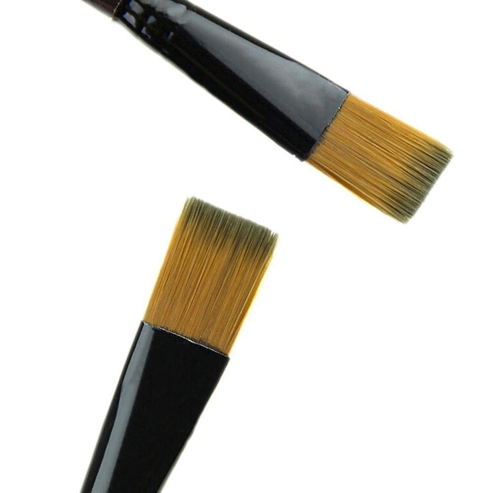 6pcs Multi Specification Nylon Brush Set, Oil Painting Watercolor Art Student Specific Painting Brush