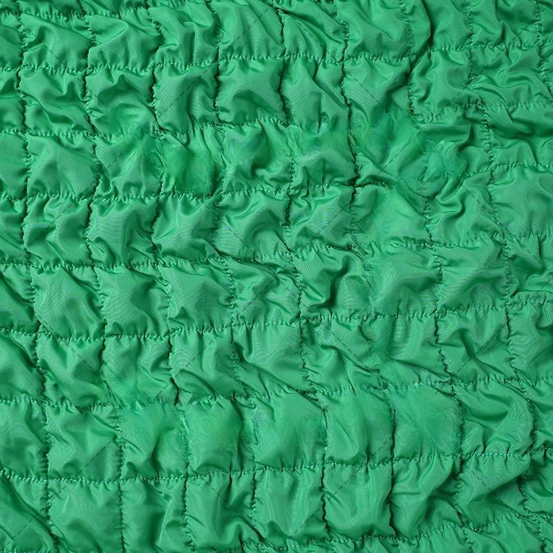 Elastic Checkered Quilted Embroidered Fabric Spring Yarn-spun Cloud Bag Cotton Fabric DIY Pet Clothing, Hand Warmer Treasure Bag