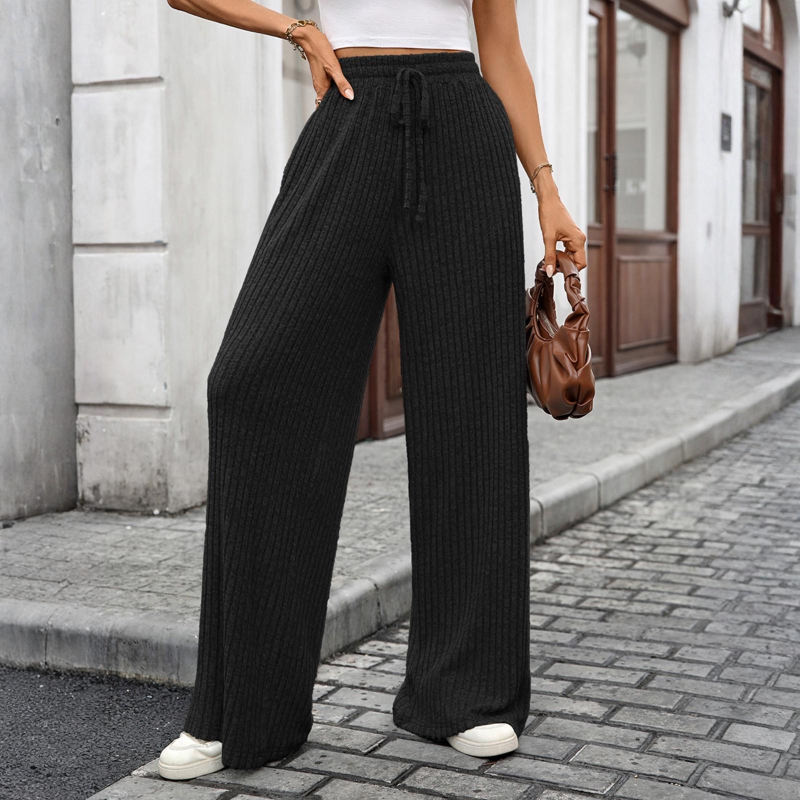 

Женские прямые брюки, модные повседневные брюки, брюки Harlan Nine Point L чёрный