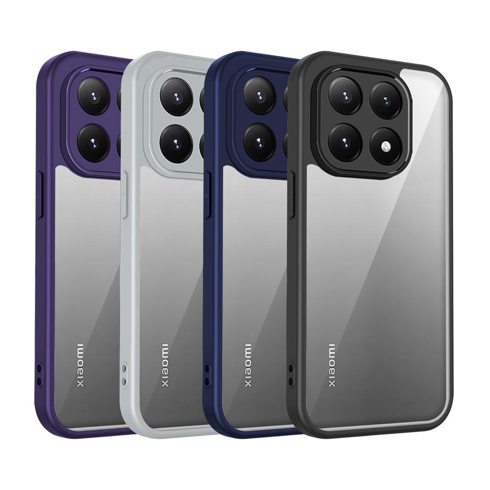 KEYSION Transparent Phone Case for Xiaomi 15T 15T Pro 5G Soft Silicone+PC Clear Shockproof Phone Back Cover for Xiaomi 15T Pro