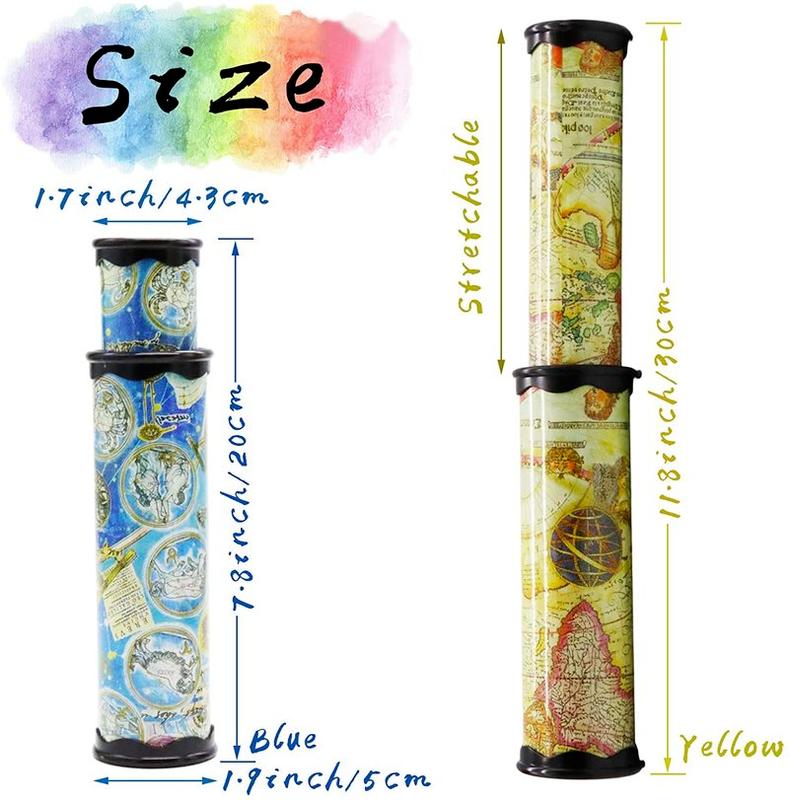 Kids Kaleidoscope Toy Educational Old World Kaleidoscope Magic Rotating Kaleidoscope Classic Toys for Children Boys Girls Gifts