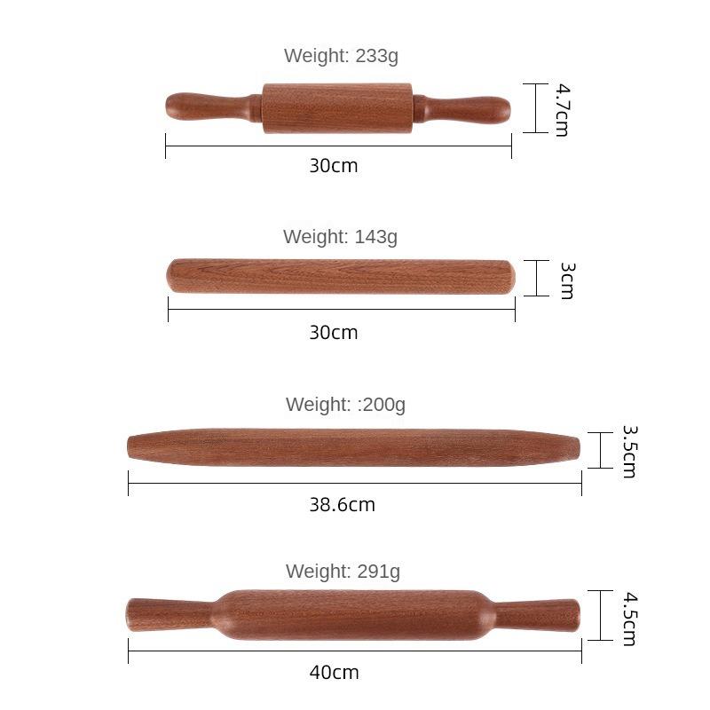 Neues Nudelholz aus Ebenholz, Haushalts-Knödelhaut-Rollstab für Rollenteignudeln, Küchen-Back-Gadgets, Zubehör