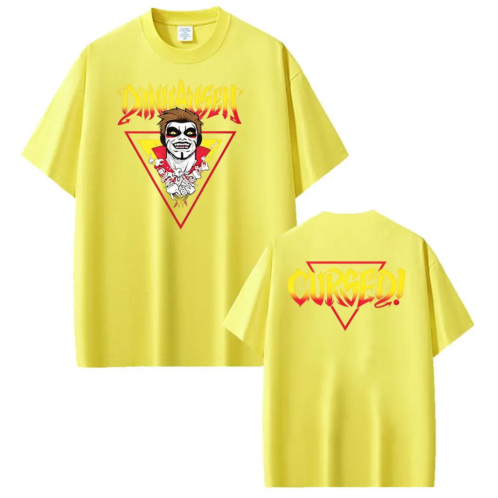 Hot 2026 Danhausen Cursed Merch T Shirt Mens Hip Hop Gothic Short Sleeve Tshirt Fashion Vintage Cotton Tshirts Punk Streetwear