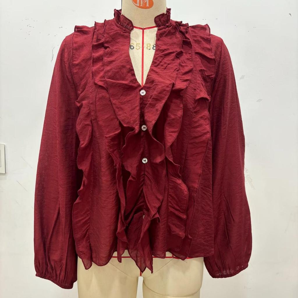 Women's High-End Lace Layered Blouse - Little Fragrance Style