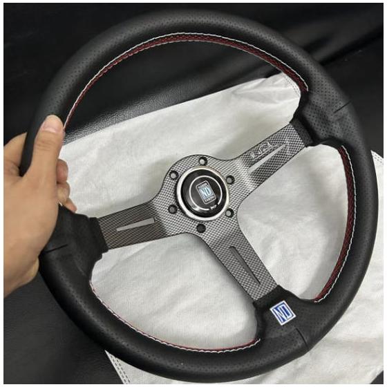 New NARDISteering Sports Steering Wheel Luxury Car Handle PVC Leather 350mm 14 Inch Race Drift Steering