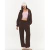 RAWMANTICS Logo Embroidered Pocket Signature Fit Jogger Pants Brown