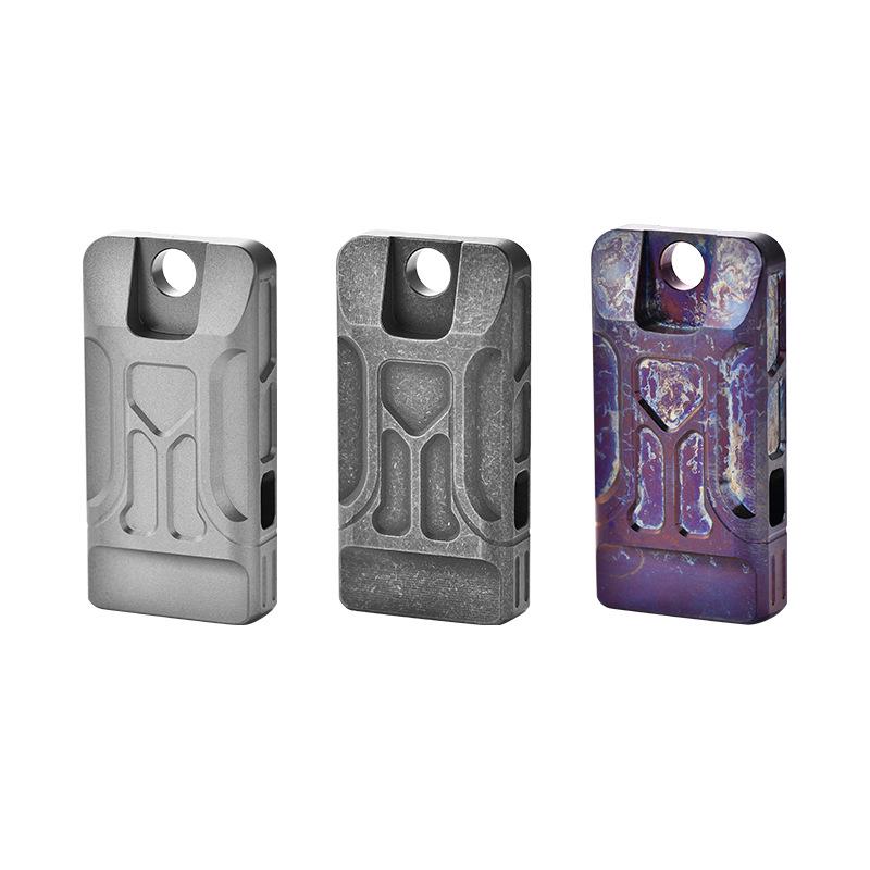 Titanium Alloy Double Tube High Decibel Emergency Rescue Whistle for Outdoor Camping