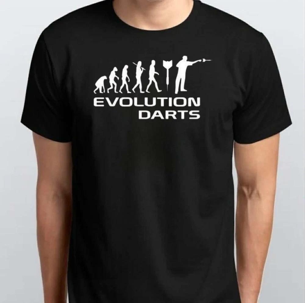 Evolution Of Darts Dart Player Funny TSHIRT S M L XL XXL 3 4 XL Black White S