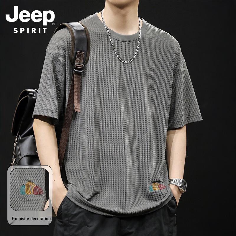 

JEEP SPIRIT Men s Ice Silk Short Sleeve T-Shirt 3XL