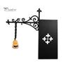 Modernes Bücherregal Zubehör 3D Gedrucktes Geisterlicht, Warme LED Bibliothek Lampe mit Vintage Straßen Heim Büro Regal Dekoration Silhouette, Dekoratives Buch