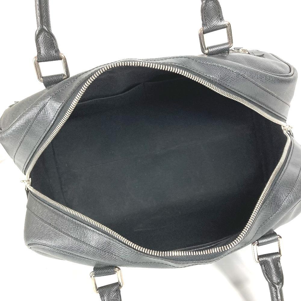 Louis Vuitton M31152 Taiga Stanislav travel bag Duffle Bag Leather Ardoise Black