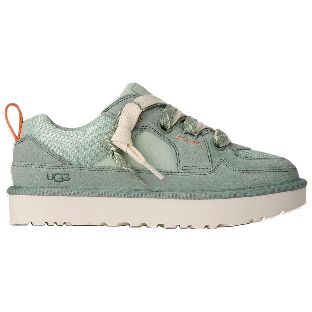 UGG Lowmel Fabric Suede Trendy Comfortable Low Top Casual Shoes Women Sneakers Green 1168890-ART