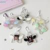 Kawaii Star Wing Acrylic Photocard Holder Keychain, Cute Glitter Kpop Idol Photo Sleeve Pendant for Collectibles