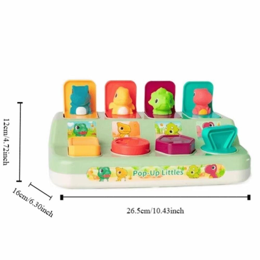 Montessori Interactive Animal Toy Box Cartoon Animals Activity Pop Up Toy  Kids Gifts